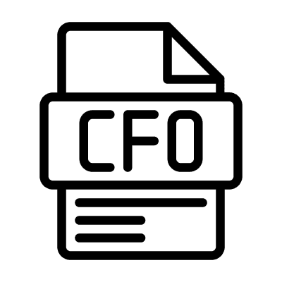 Black and white outline of a cat.