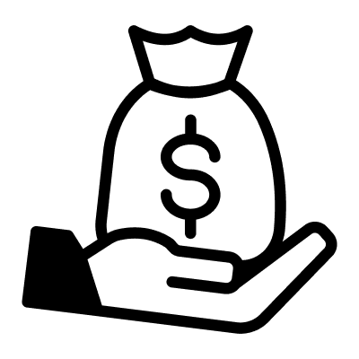 Black and white line drawing of a cat.